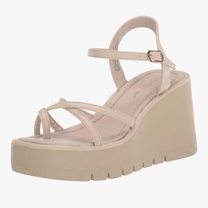 Madden Girl Women's Vaultt Wedge Sandal - Light Taupe